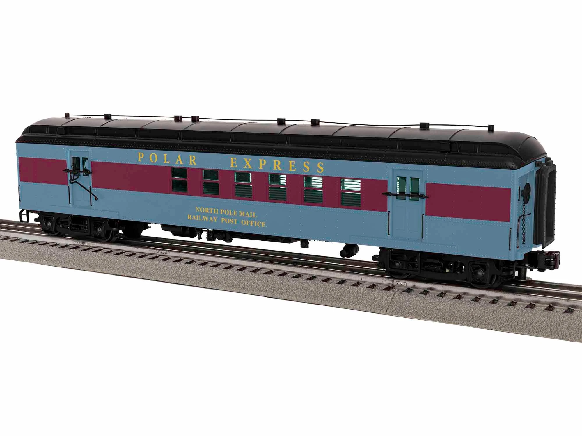 Lionel 1927352 O Gauge Polar Express™ 60' RPO Car - Black Roof 1 Lionel 1927352 O Gauge Polar Express™ 60' RPO Car - Black Roof