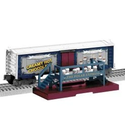 Lionel 2028120 O Gauge The Polar Express™ Operating Hot Chocolate Boxcar With Platform