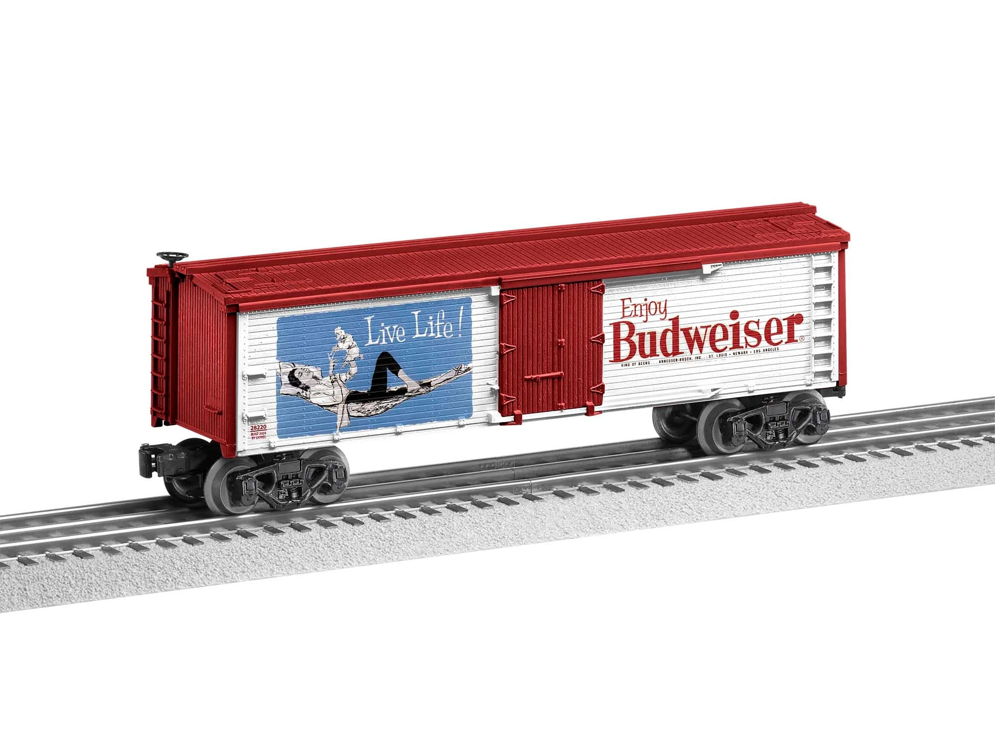Lionel 2028230 O Gauge Anheuser Busch Enjoy Budweiser Reefer 1 Lionel 2028230 O Gauge Anheuser Busch Enjoy Budweiser Reefer