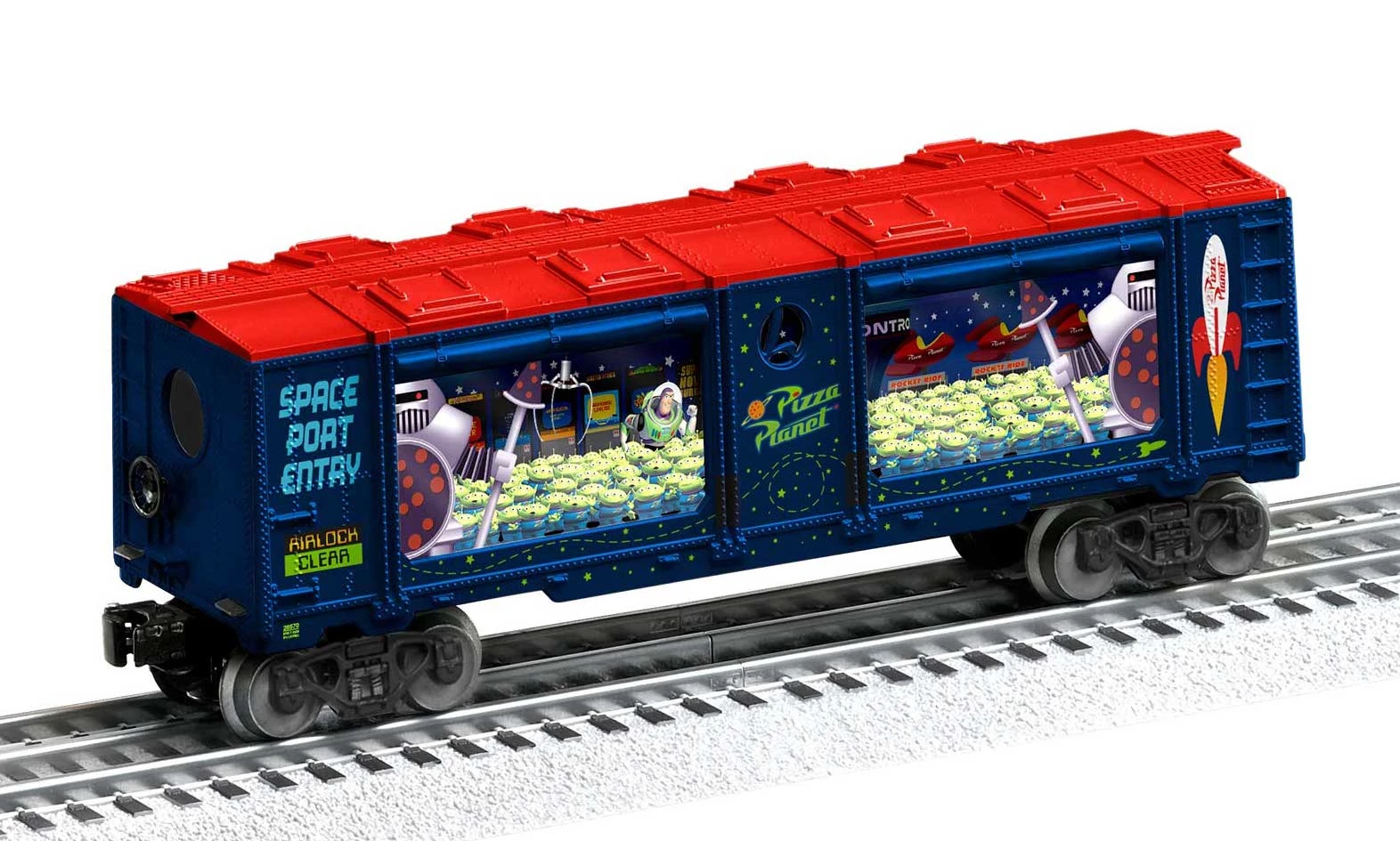 Lionel 2028570 O Gauge Toy Story Pizza Planet Aquarium Car 1 Lionel 2028570 O Gauge Toy Story Pizza Planet Aquarium Car