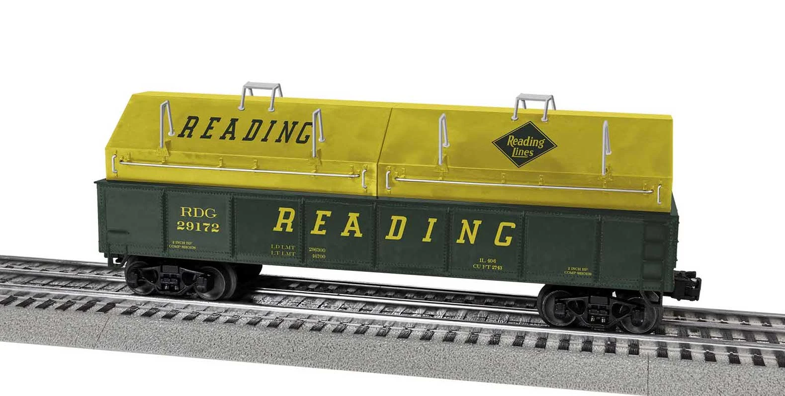 Lionel 2043164 O Gauge Gondola Reading RDG 29172 1 Lionel 2043164 O Gauge Gondola Reading RDG 29172