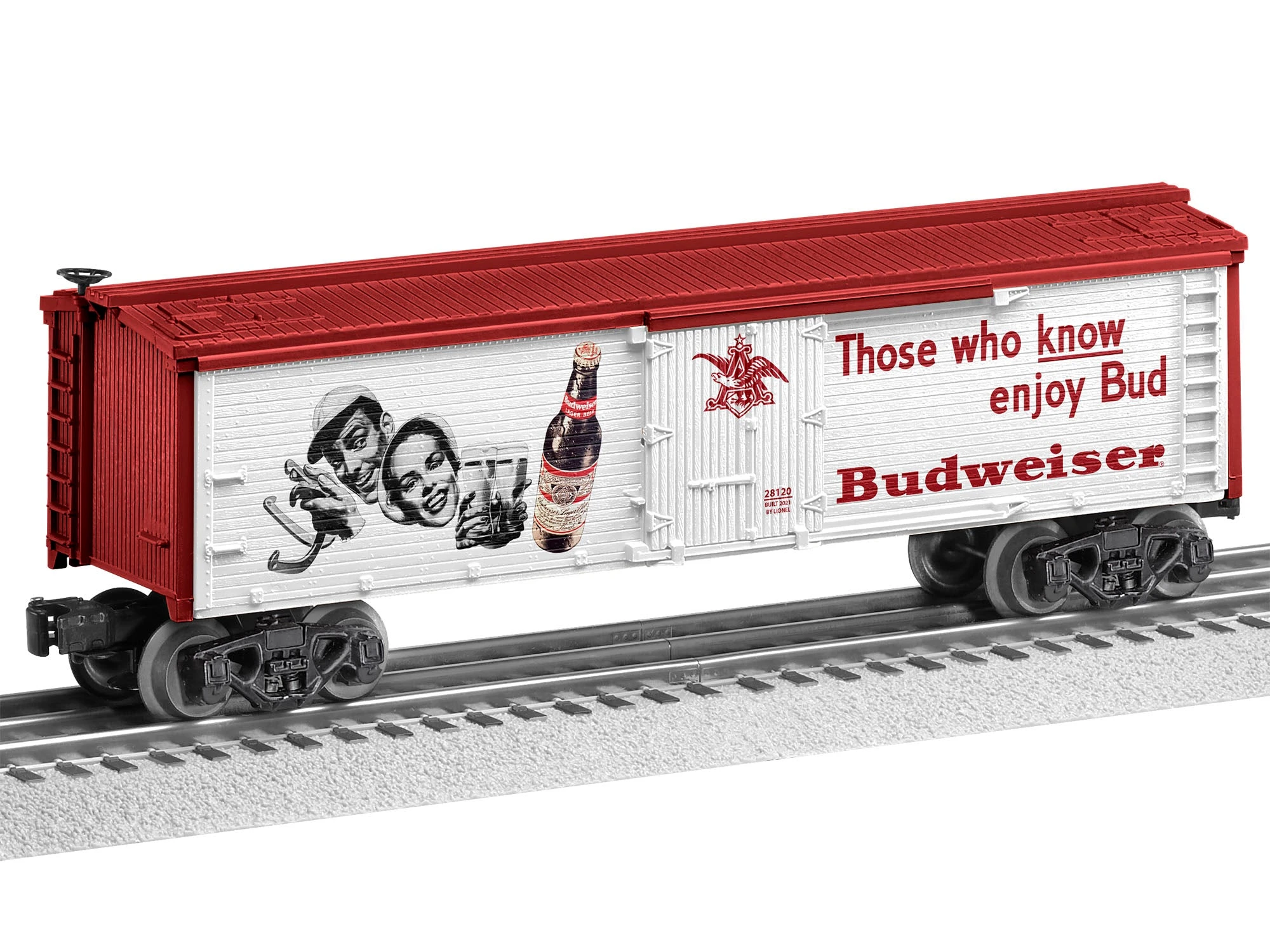 Lionel 2128120 O Gauge Anheuser Busch Those Who Know Bud Reefer 2 Lionel 2128120 O Gauge Anheuser Busch Those Who Know Bud Reefer - Image 2