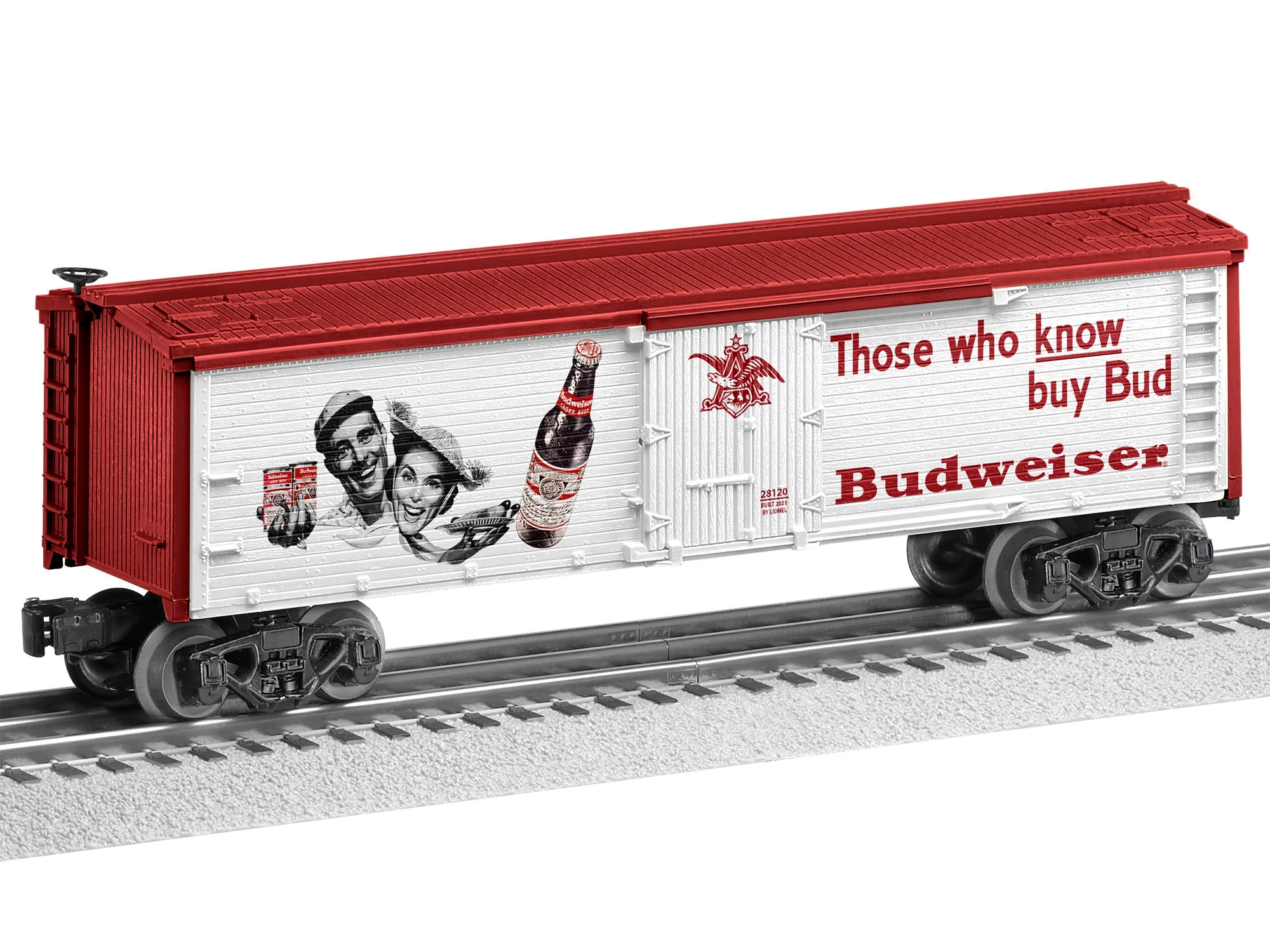 Lionel 2128120 O Gauge Anheuser Busch Those Who Know Bud Reefer 1 Lionel 2128120 O Gauge Anheuser Busch Those Who Know Bud Reefer