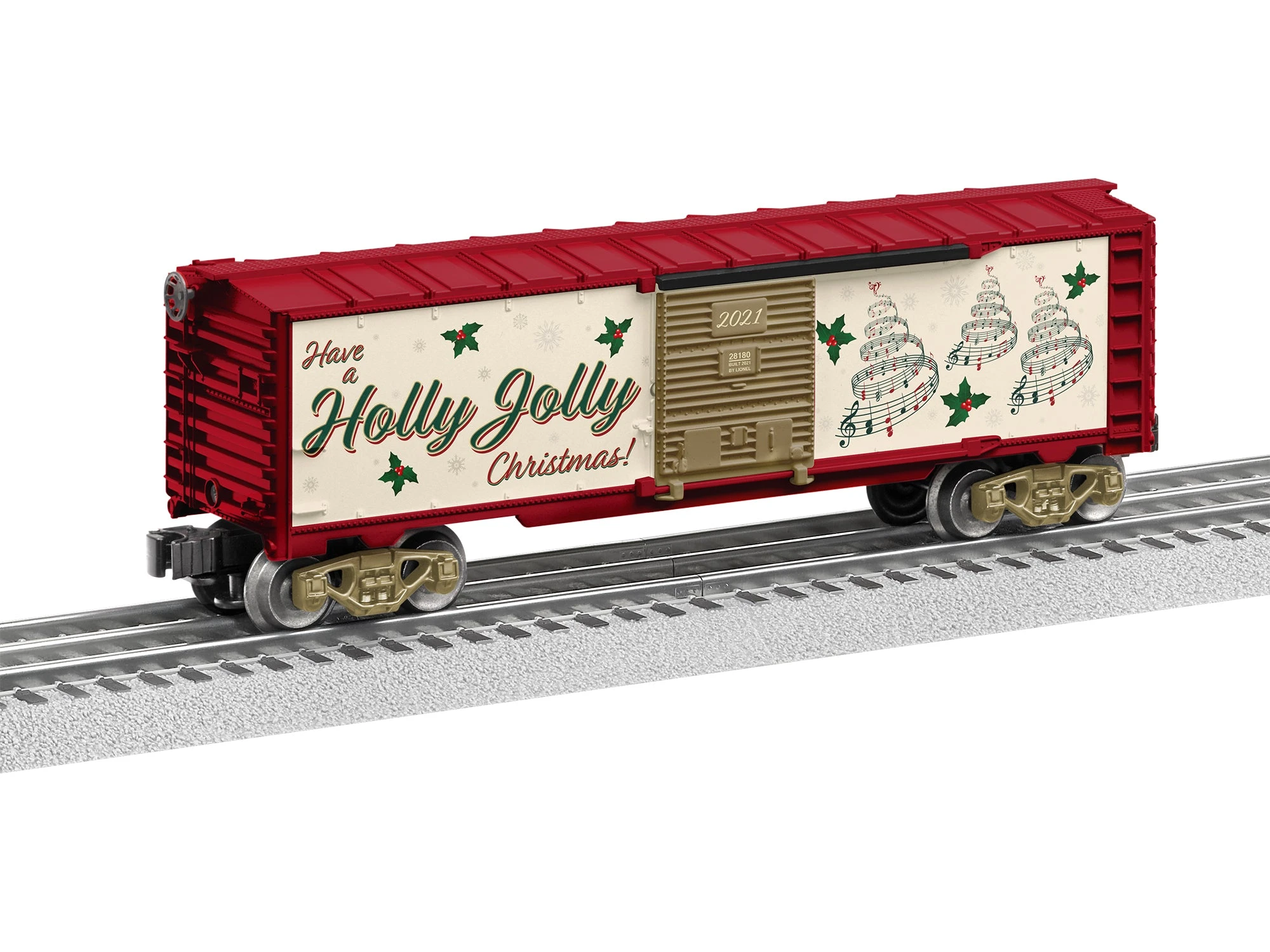 Lionel 2128180 O Gauge 2021 Christmas Music Boxcar 1 Lionel 2128180 O Gauge 2021 Christmas Music Boxcar