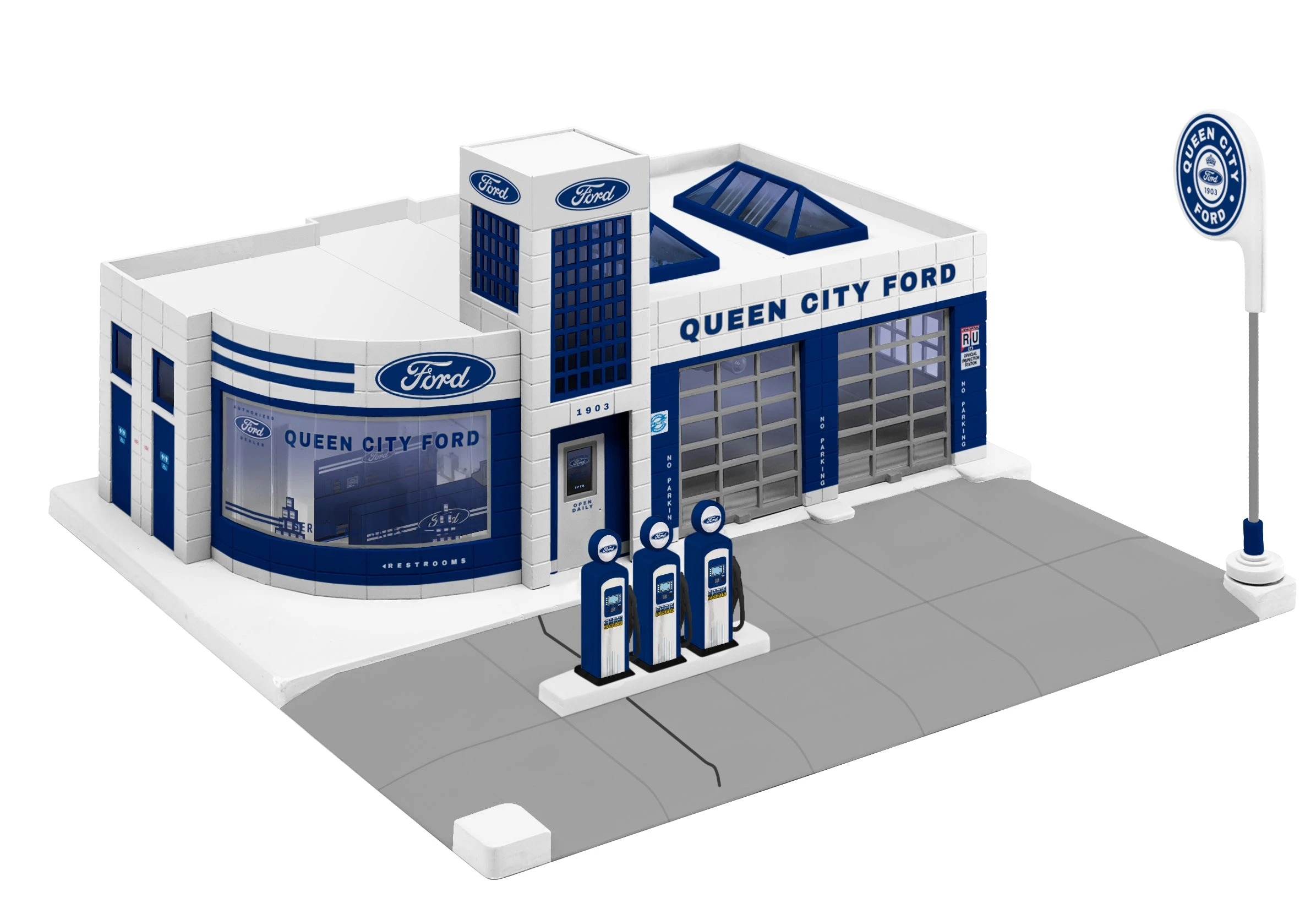 Lionel 2129360 O Gauge Ford Service Station (Plug - Expand - Play) 1 Lionel 2129360 O Gauge Ford Service Station (Plug - Expand - Play)