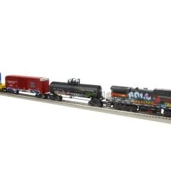 Lionel 2223110 O Gauge LionChief Graffiti Freight Train Set With Bluetooth 5.0