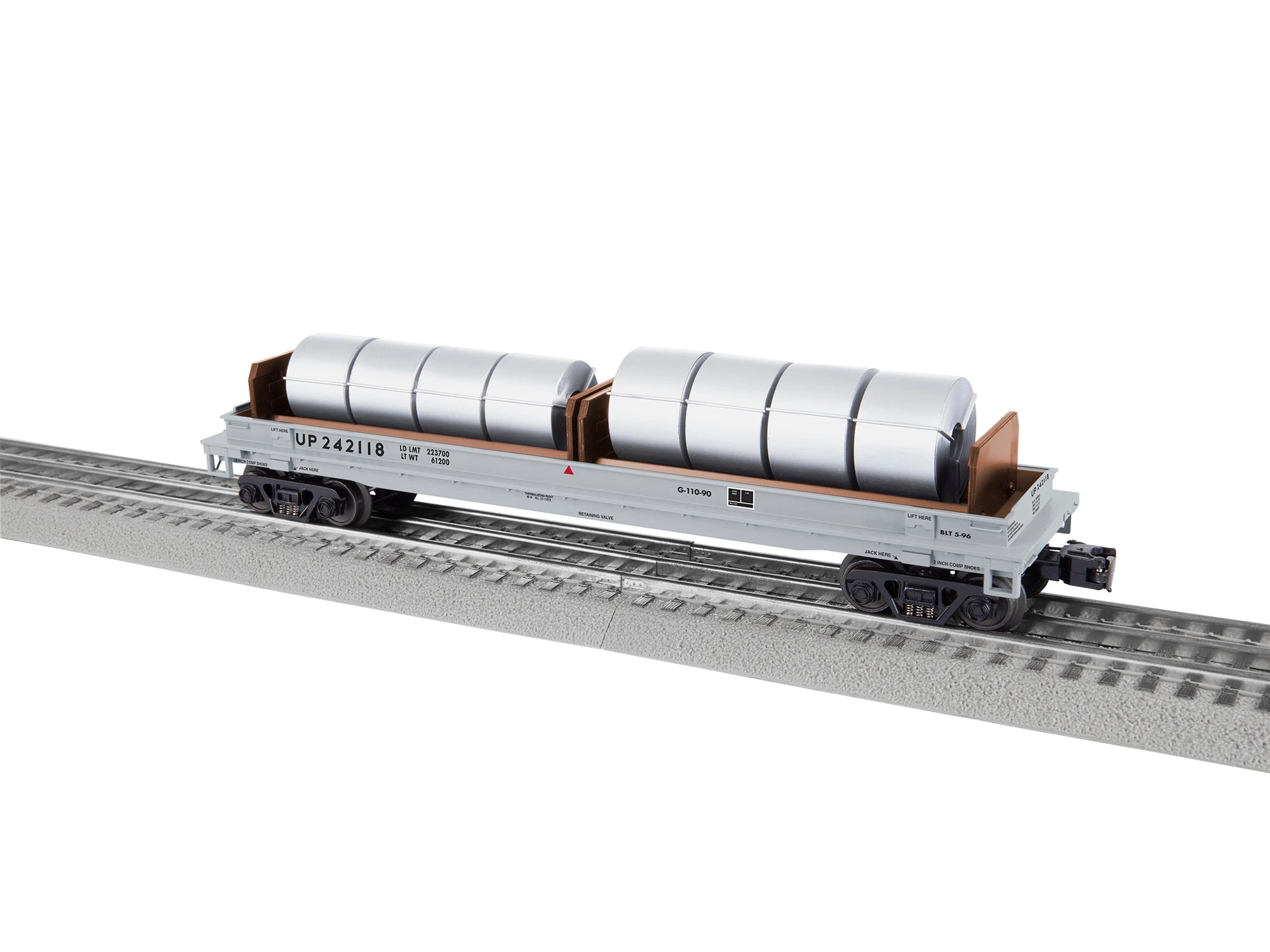 Lionel 2226502 O Scale Coil Car Union Pacific UP 242118 2 Lionel 2226502 O Scale Coil Car Union Pacific UP 242118 - Image 2