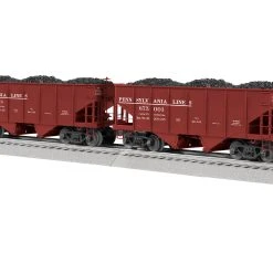 Lionel 2226940 O Scale GLa 2 Bay Open Coal Hopper Pennsylvania Lines 2 Pack BTO
