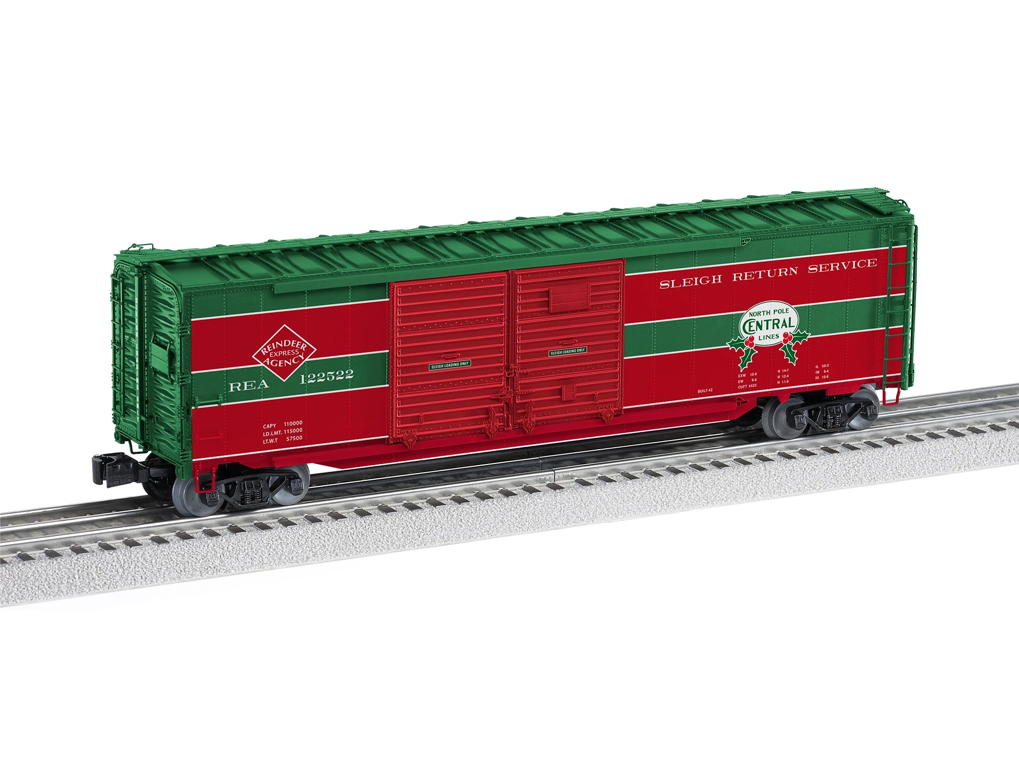 Lionel 2226990 O Gauge Christmas End Door Boxcar 1 Lionel 2226990 O Gauge Christmas End Door Boxcar