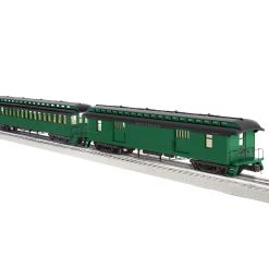 Lionel 2227460 O Scale Wood Baggage And Coach Set Southern 2 Pack
