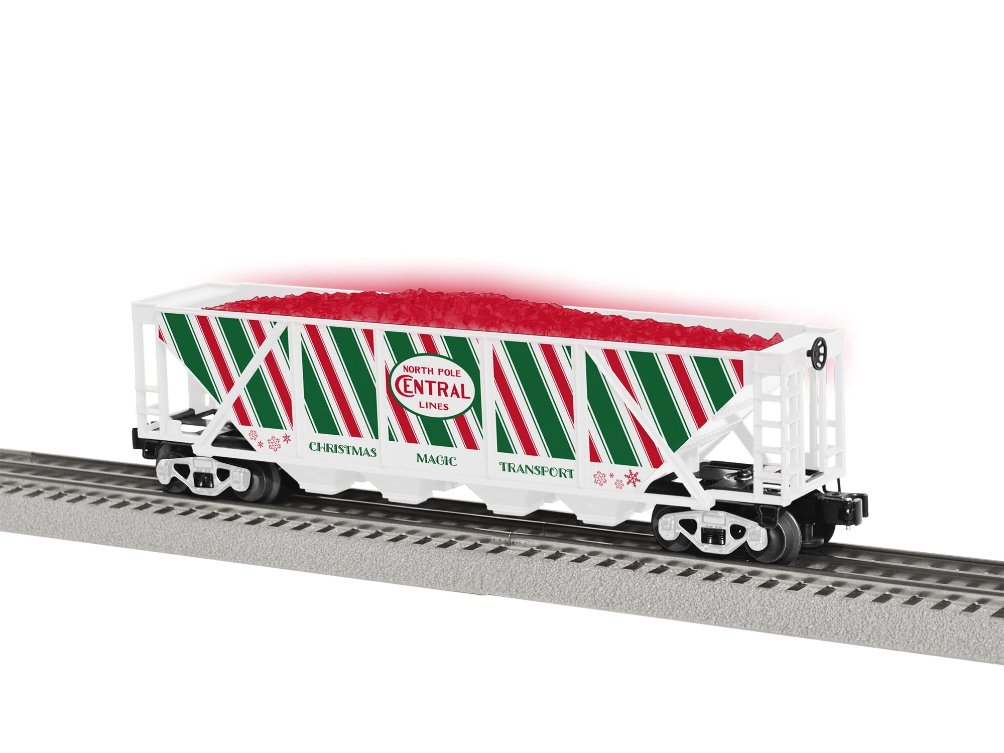 Lionel 2228310 O Gauge North Pole Central Illuminated Hopper 1 Lionel 2228310 O Gauge North Pole Central Illuminated Hopper