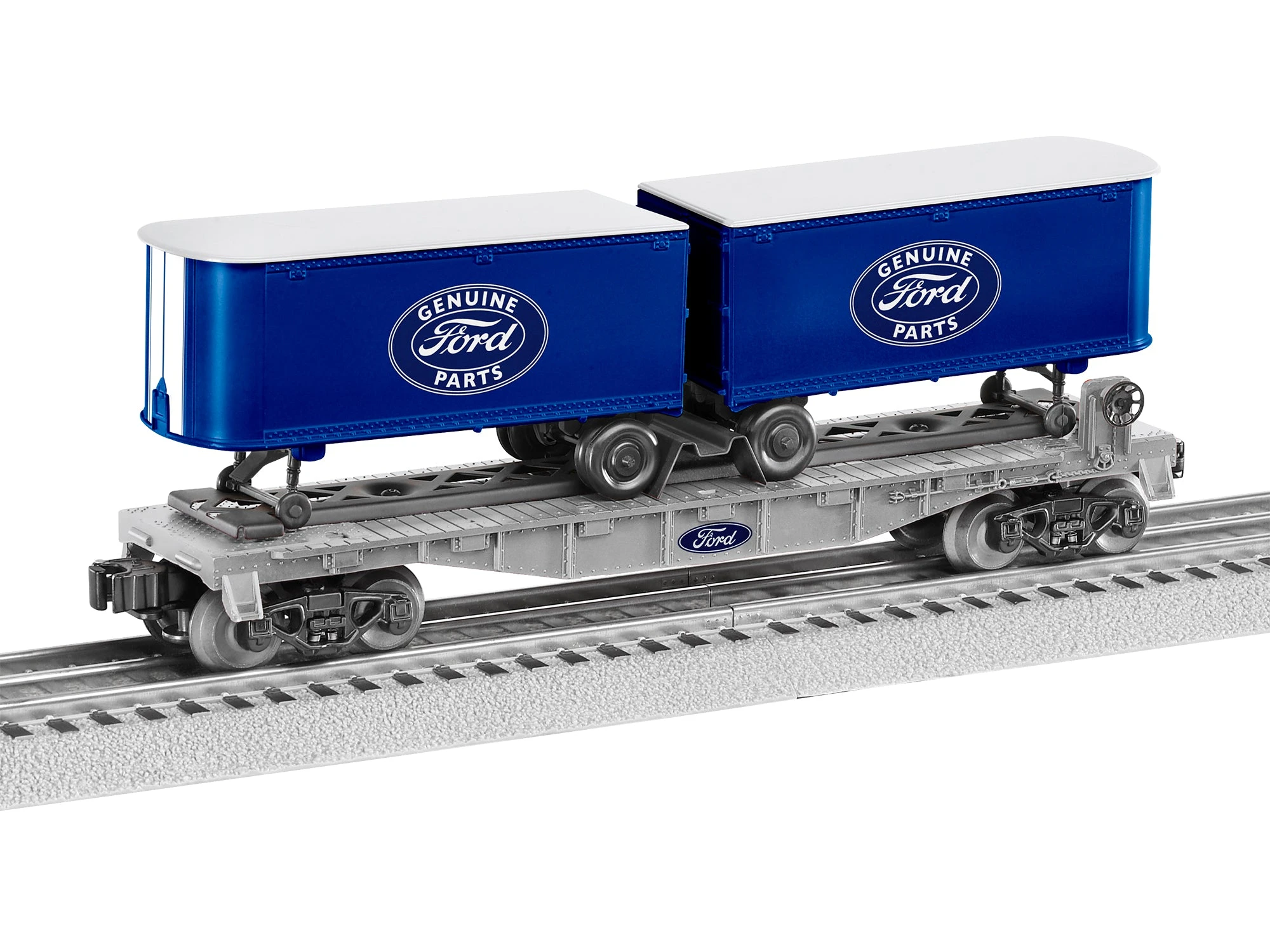 Lionel 2228470 O Gauge Ford Flatcar With Piggyback Trailers 1 Lionel 2228470 O Gauge Ford Flatcar With Piggyback Trailers