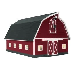 Lionel 2229070 O Gauge Barn With LED Lighted Interior