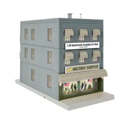 Lionel 2229130 O Gauge Military Surplus Store (Plug-Expand-Play)