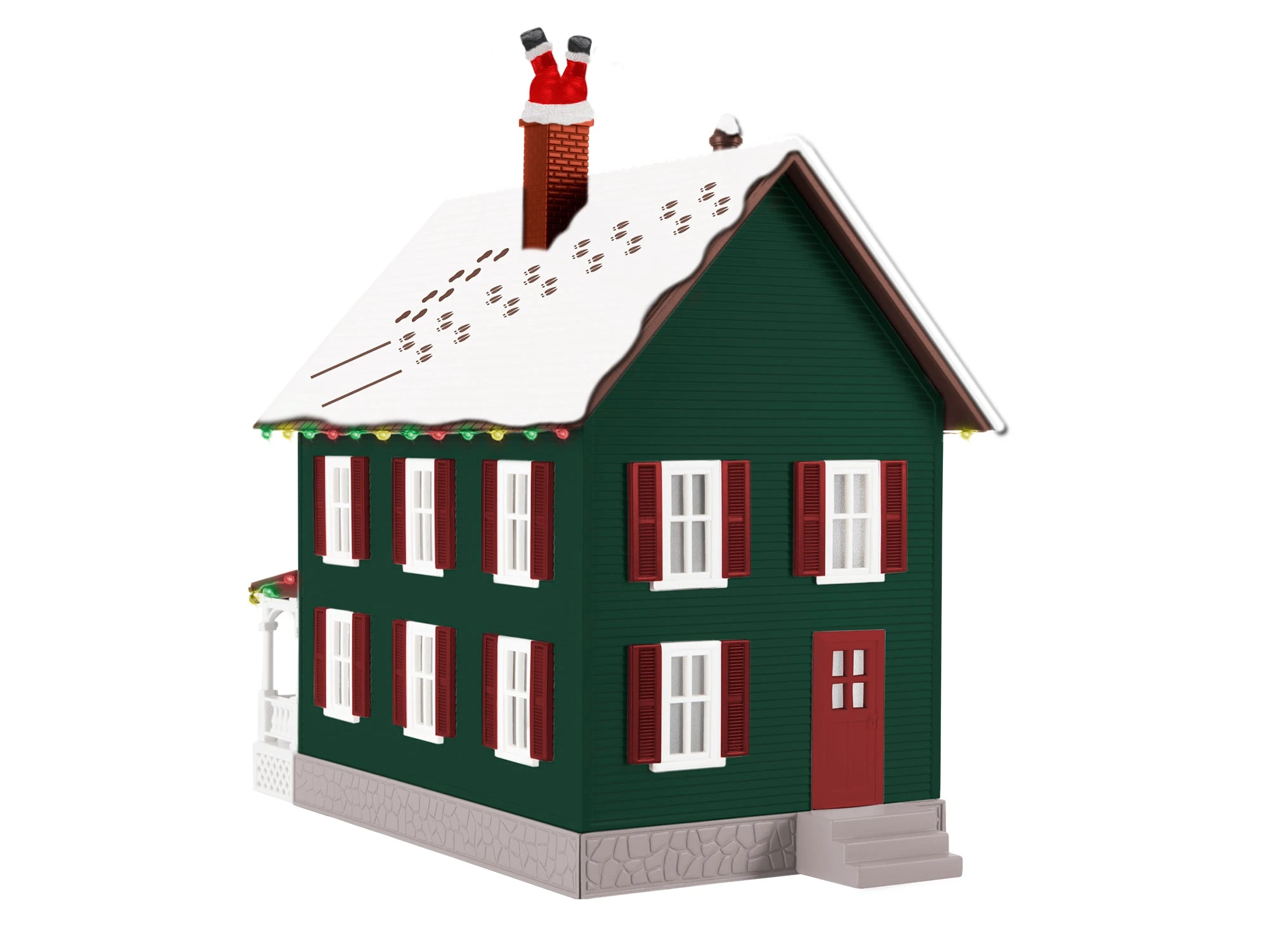 Lionel 2229290 O Gauge Up On The Roof Top Christmas House (Plug-Expand-Play) 2 Lionel 2229290 O Gauge Up On The Roof Top Christmas House (Plug-Expand-Play) - Image 2