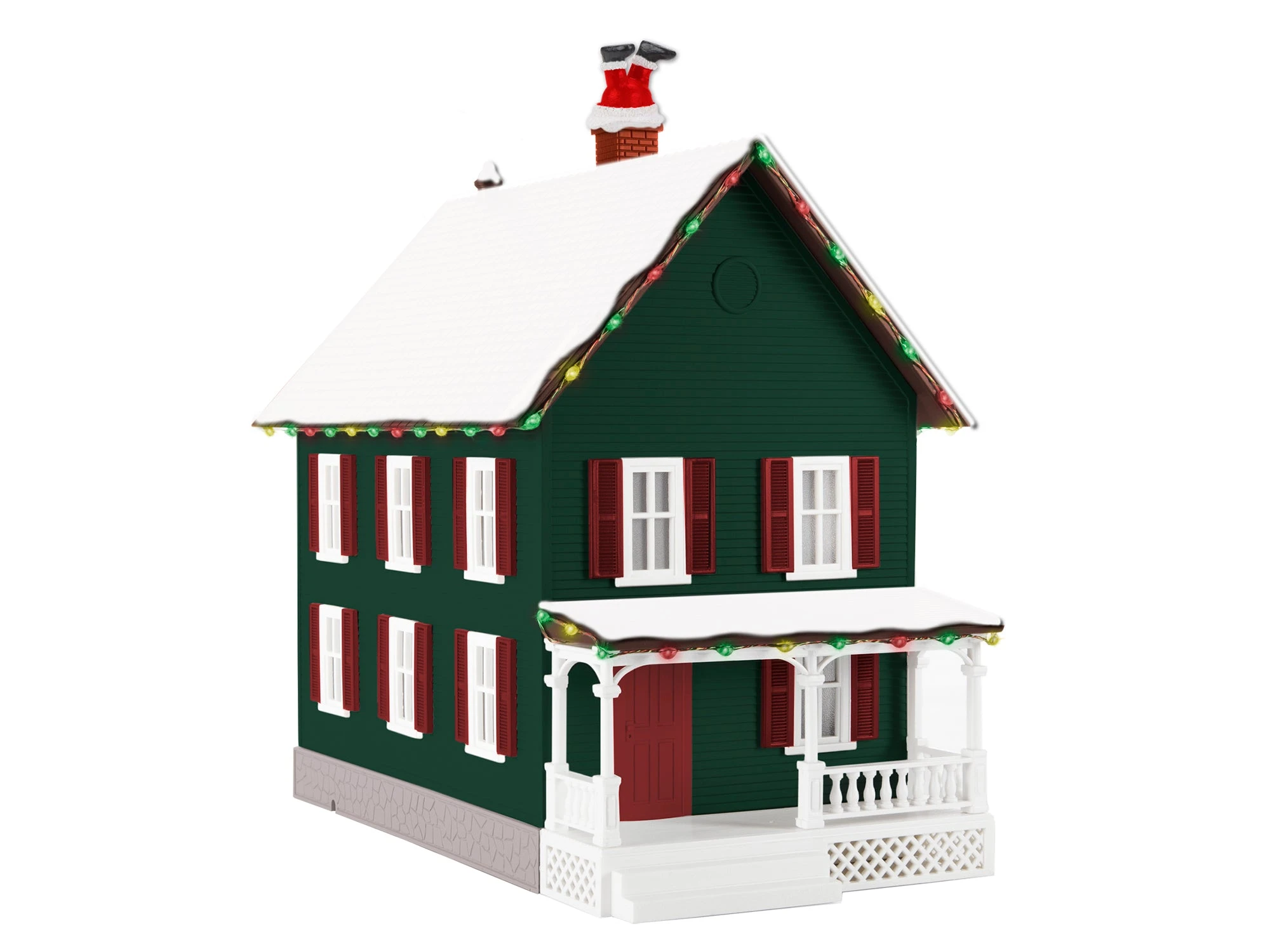 Lionel 2229290 O Gauge Up On The Roof Top Christmas House (Plug-Expand-Play) 1 Lionel 2229290 O Gauge Up On The Roof Top Christmas House (Plug-Expand-Play)