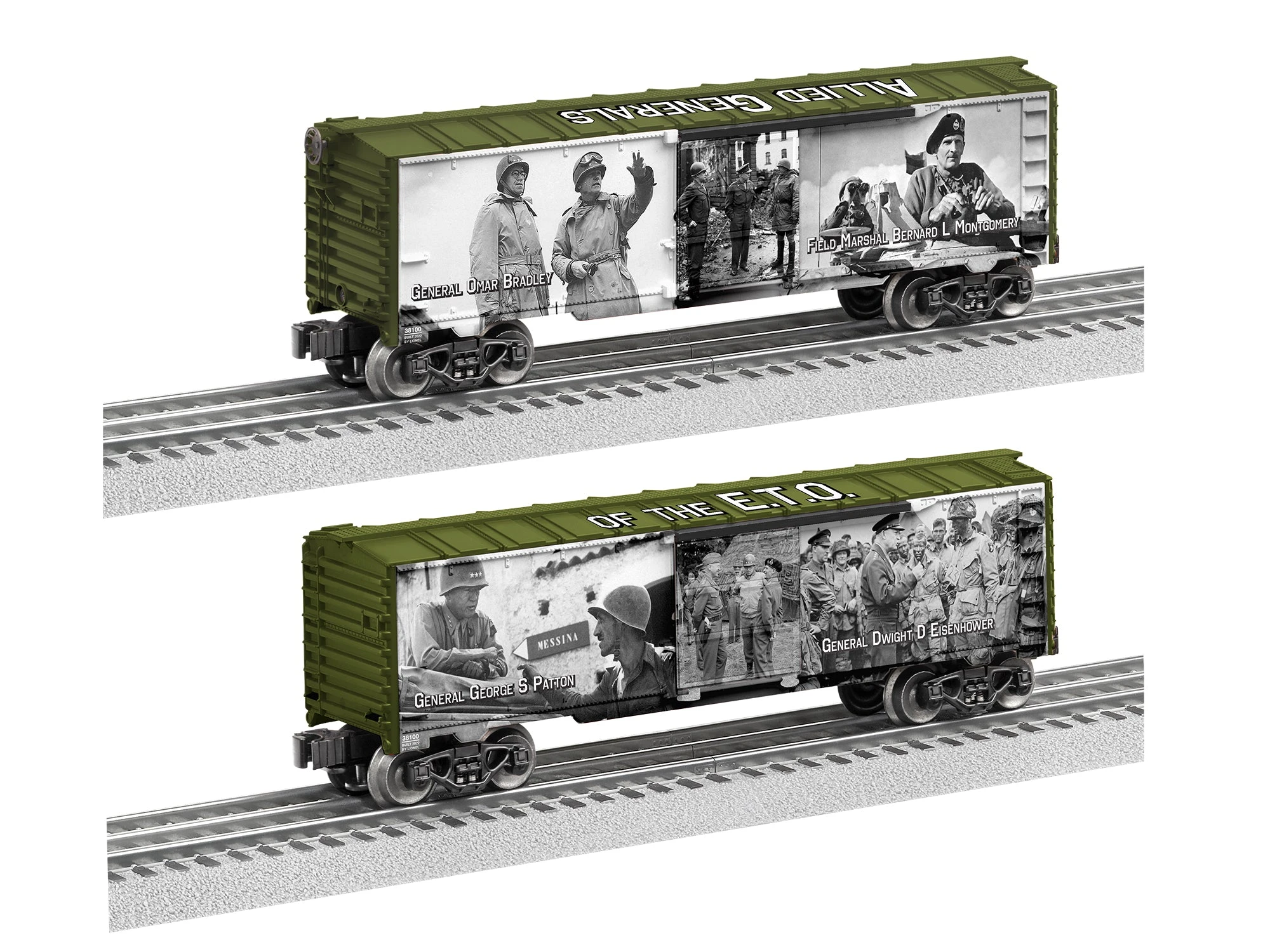 Lionel 2238100 O Gauge WWII GeneralsBattlefield Honor Boxcar 1 Lionel 2238100 O Gauge WWII GeneralsBattlefield Honor Boxcar