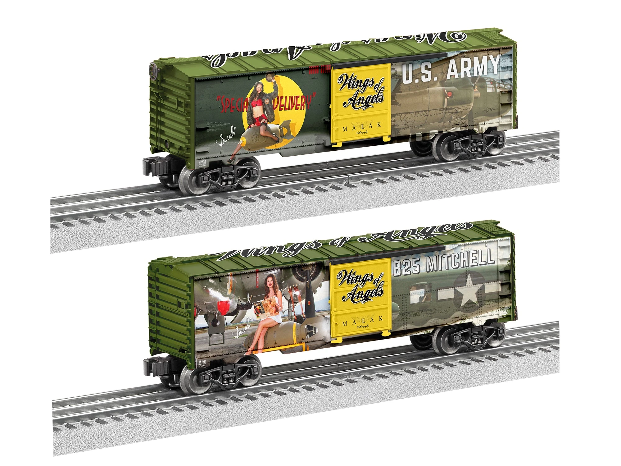 Lionel 2238120 O Gauge Wings Of Angles Boxcar - Sarah 1 Lionel 2238120 O Gauge Wings Of Angles Boxcar - Sarah