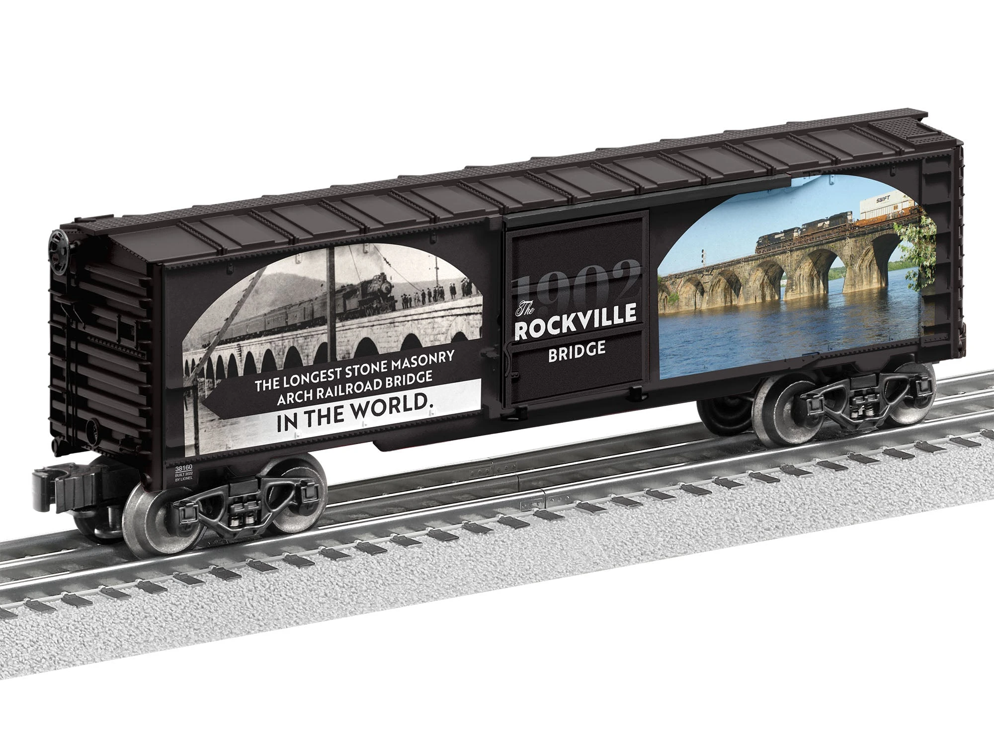 Lionel 2238160 O Gauge Boxcar Rockville Bridge 1 Lionel 2238160 O Gauge Boxcar Rockville Bridge