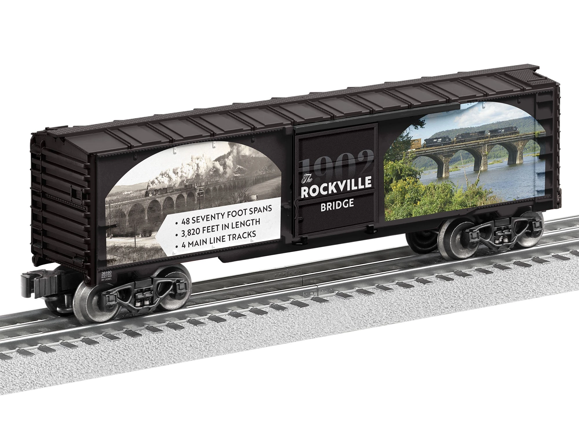 Lionel 2238160 O Gauge Boxcar Rockville Bridge 2 Lionel 2238160 O Gauge Boxcar Rockville Bridge - Image 2