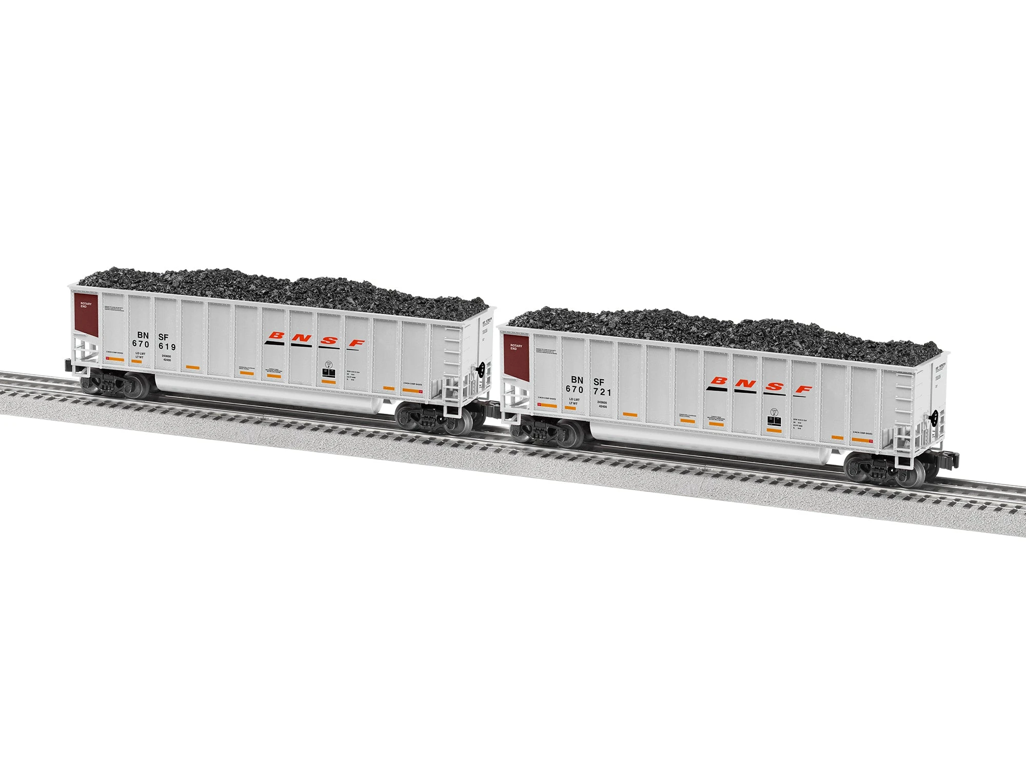 Lionel 2243010 Standard O Gauge Rotary Gondola BNSF 4-Pack 1 Lionel 2243010 Standard O Gauge Rotary Gondola BNSF 4-Pack