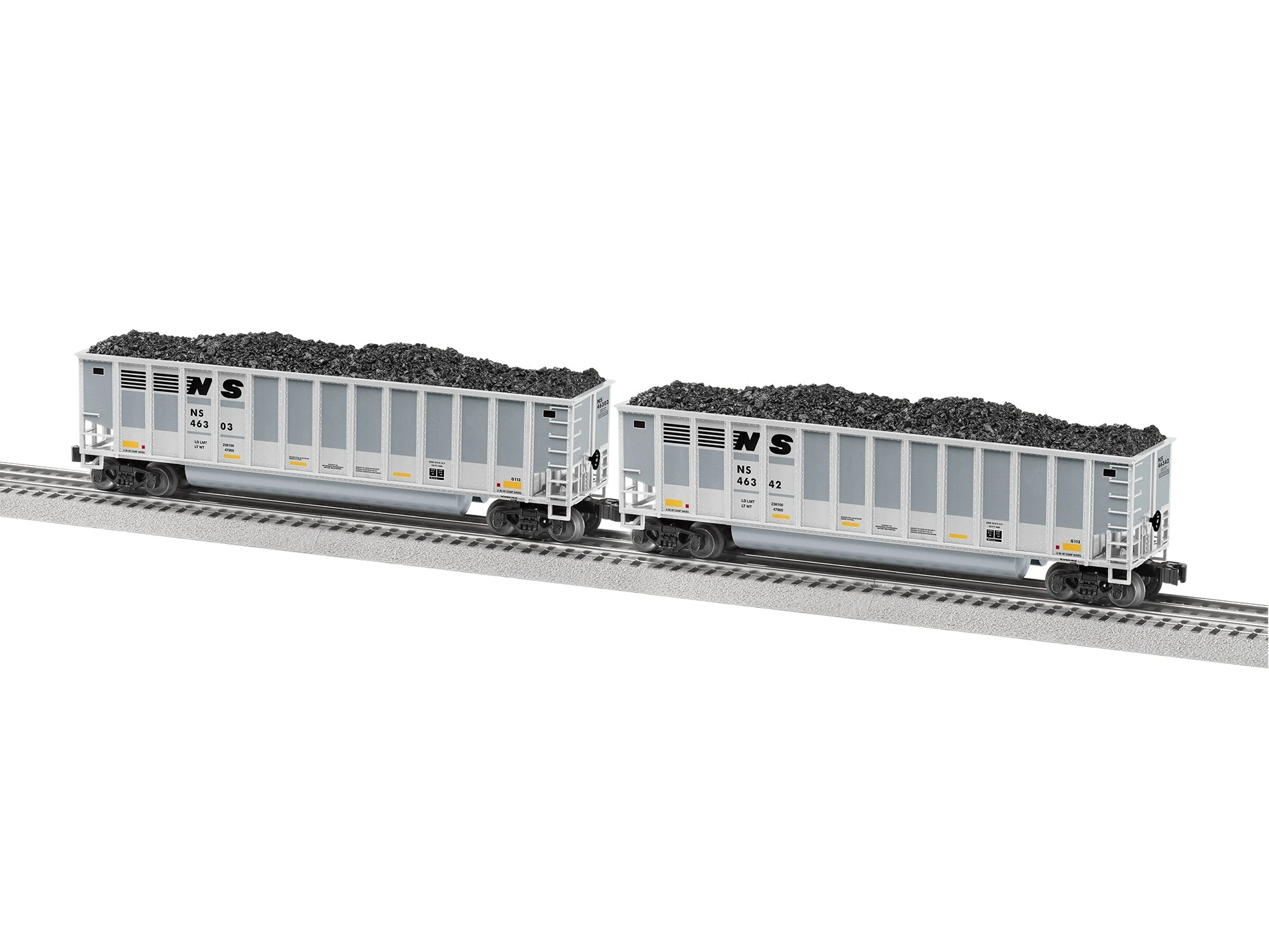 Lionel 2243030 Standard O Gauge Rotary Gondola Norfolk Southern NS 4-Pack 1 Lionel 2243030 Standard O Gauge Rotary Gondola Norfolk Southern NS 4-Pack