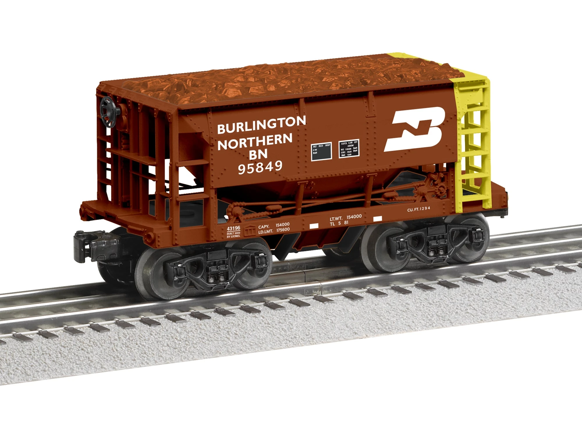 Lionel 2243190 O Gauge Burlington Northern BN Ore Car 6 Pack #2 6 Lionel 2243190 O Gauge Burlington Northern BN Ore Car 6 Pack #2 - Image 6