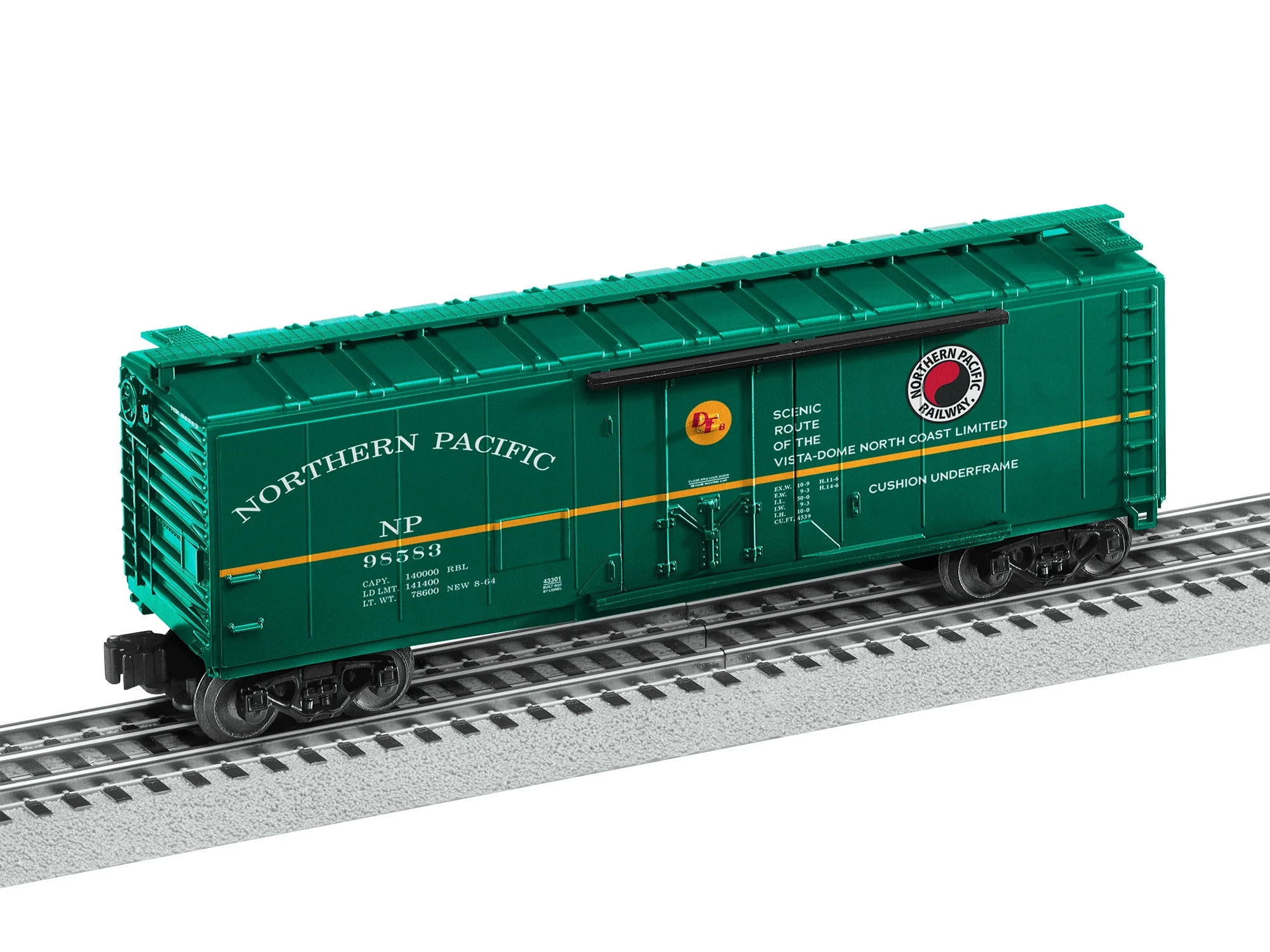 Lionel 2243301 Standard O Gauge Insulated Boxcar Northern Pacific NP 98583 1 Lionel 2243301 Standard O Gauge Insulated Boxcar Northern Pacific NP 98583