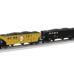 Lionel 2326100 O Scale 100 Ton Open Hopper Norfolk Southern "Yellow Pier 6" NS 2 Pack A
