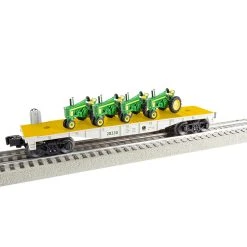 Lionel 2328150 O Gauge John Deere Flatcar With Combine Load