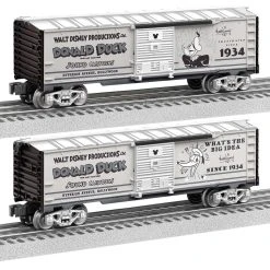 Lionel 2328450 O Gauge Disney 100th Donald Duck Vault Boxcar