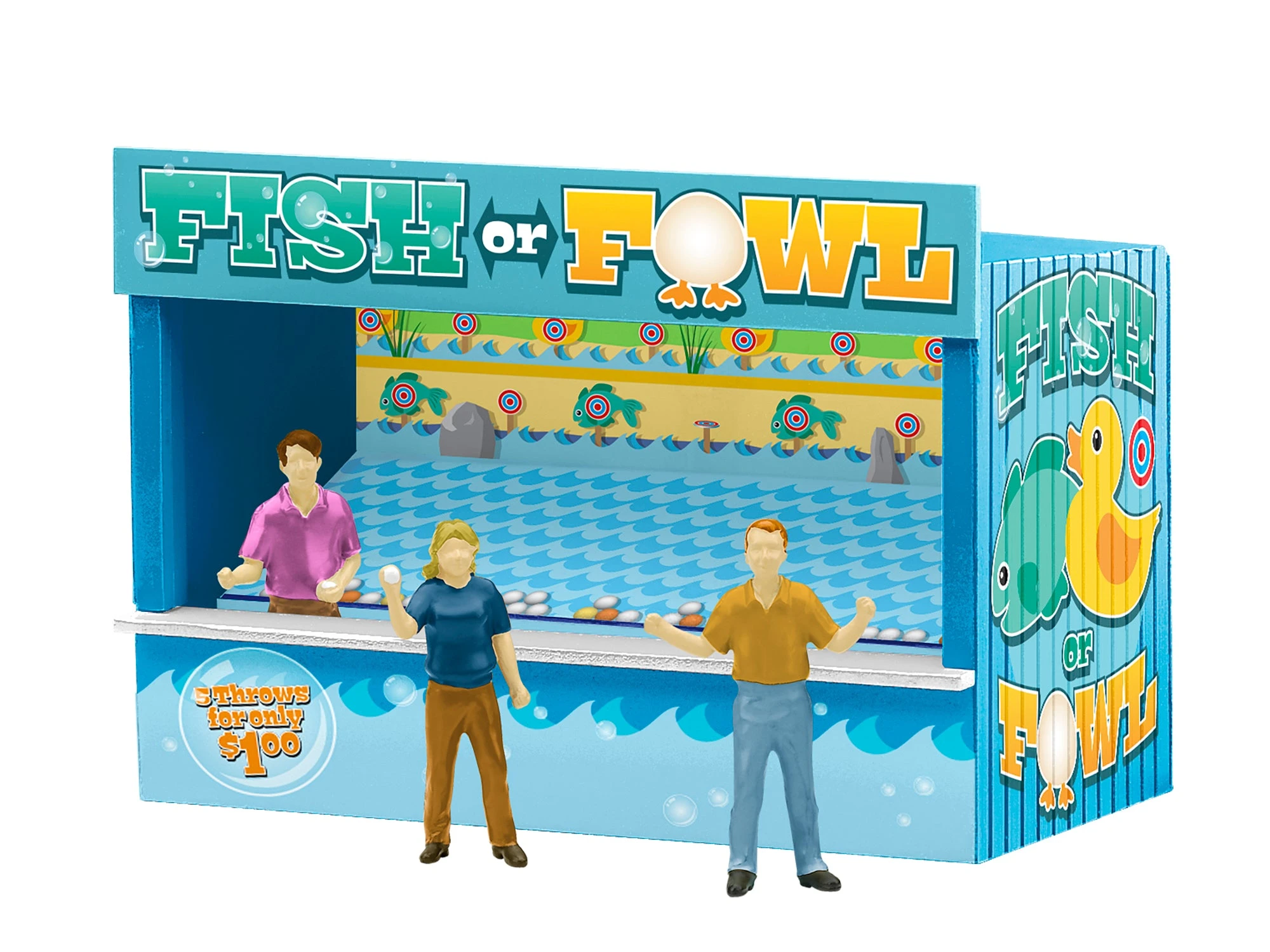 Lionel 2330050 O Gauge Midway Game 3 Pack With Figures 2 Lionel 2330050 O Gauge Midway Game 3 Pack With Figures - Image 2