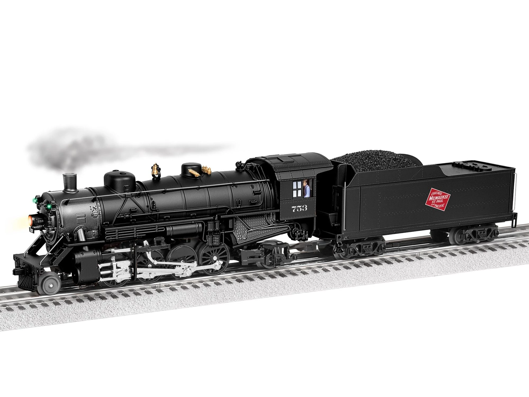 Lionel 2332070 O Gauge Lionchief Plus 2.0 2-8-2 Mikado Steam Loco Milwaukee Road MILW 753 1 Lionel 2332070 O Gauge Lionchief Plus 2.0 2-8-2 Mikado Steam Loco Milwaukee Road MILW 753