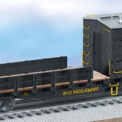 Lionel 6-29833 O Gauge Chessie System Boom Car With TMCC Command Control - NOS